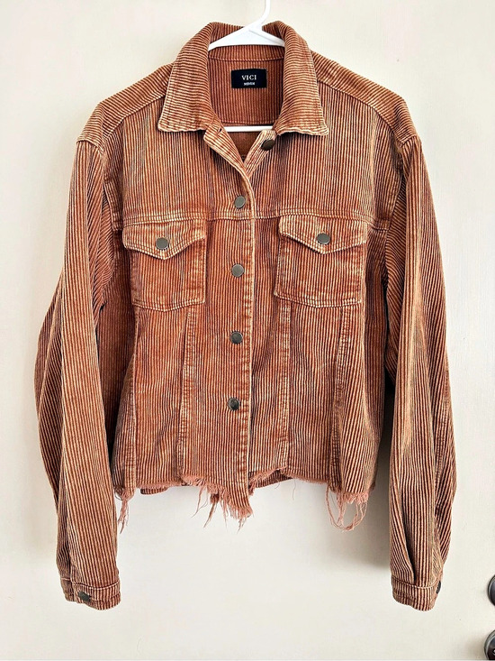 Vici Jackets & Blazers - VICI Distressed Corduroy Jacket